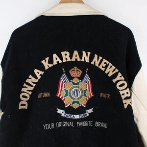 Vintage Donna Karan New York Black and White Jacket. Size small.